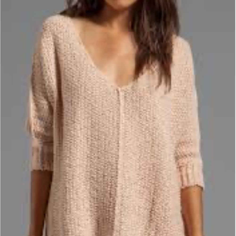 Cozy Champagne Knit Sweater Size Small/Medium - Picture 3 of 4